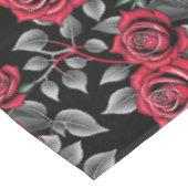 Nappe Red Roses On A Black Background (Angle)