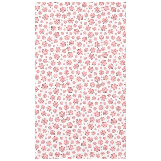 Nappe Red Snowflake Pattern (Devant)