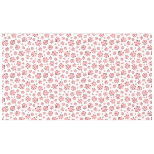 Nappe Red Snowflake Pattern (Devant (Horizontal))
