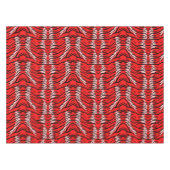 Nappe Red Tiger Animal Skin Pattern Design  (Devant (Horizontal))