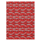 Nappe Red Tiger Animal Skin Pattern Design  (Devant)