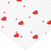 Nappe Red valentines Hearts Motif (Angle)