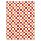 Nappe Red White Orange Checkered Pattern Design  (Devant)