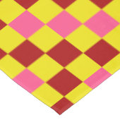 Nappe Red Yellow Pink Checkered Pattern Design  (Angle)