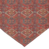 Nappe Regard de tapis Oriental en rouge foncé et bleu  (Angle)