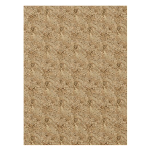 Nappe Regard fossile de marbre Brown (Devant)