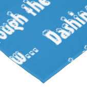 Nappe Reindee de Noël bleu blanc (Angle)