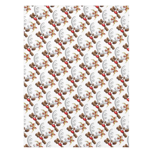 Nappe Reindeer Puzzled drôle Caractère de Noël (Devant)