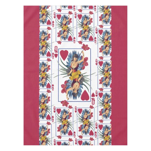 Nappe Reine des cœurs et des fleurs (Devant)