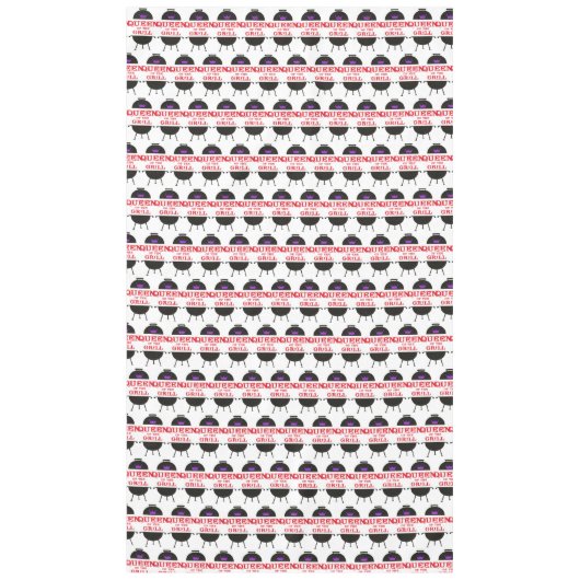 Nappe Reine Du Grill, Rouge Couronne Violet (Devant)