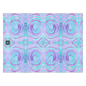 Nappe Remous pourpre de turquoise d'aquarelle de (Devant (Horizontal))