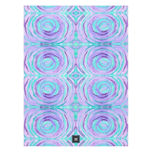 Nappe Remous pourpre de turquoise d'aquarelle de (Devant)