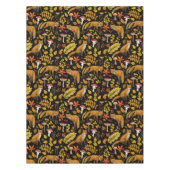 Nappe Renard d'automne sur noir (Devant)