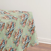 Nappe Renard floral en panier avec courtepointe et fleur (In Situ)