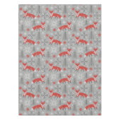 Nappe Renards dans la forêt d'hiver Noël scandinave (Devant)
