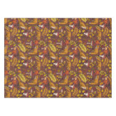 Nappe Renards d'automne sur chocolat brun (Devant (Horizontal))