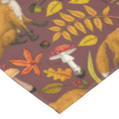 Nappe Renards d'automne sur chocolat brun (Angle)