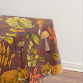 Nappe Renards d'automne sur chocolat brun (In Situ)