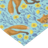 Nappe Renards et papillons sur le bleu de la piscine (Angle)