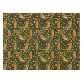 Nappe Renards et papillons sur le noir (Devant (Horizontal))