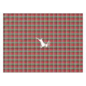 Nappe Renne sur le plaid rouge et vert de Noël de tartan (Devant (Horizontal))