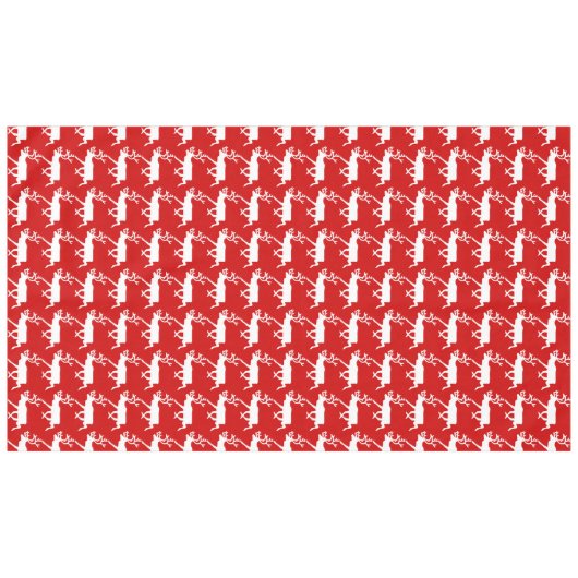 Nappe Rennes blanches / Silhouette caribou (Devant (Horizontal))