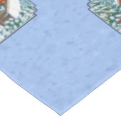 Nappe Repas de Noël des cardinaux bleu (Angle)
