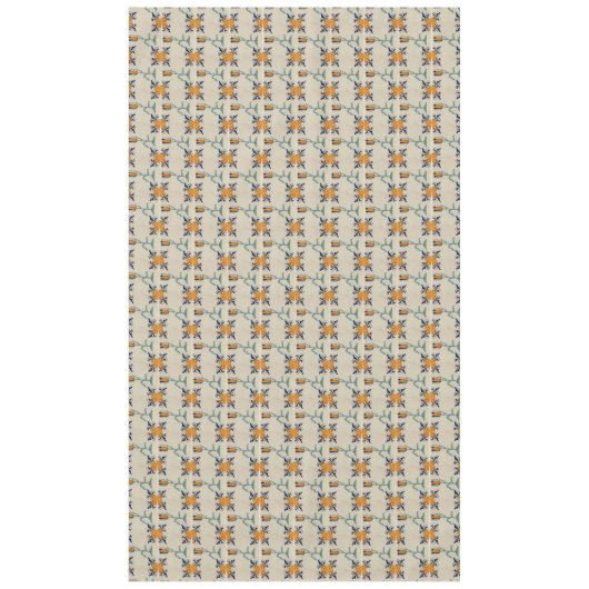 Nappe Repro Tulipe jaune traditionnelle Delft Tile (Devant)