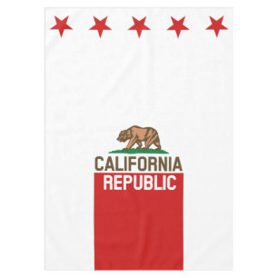 Nappe RÉPUBLIQUE DE CALIFORNIE Drapeau d'État Red Star D