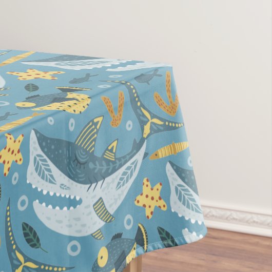 Nappe Requin marin Jaune Vert Orange Enfants Anniversair (In Situ)