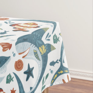 Nappe Requins modernes Motifs sans couture Enfants d'ann