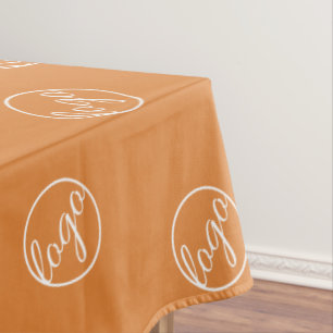 Nappe Restaurant Orange personnalisé Commerce Logo Affai