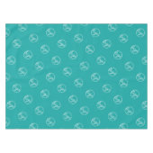 Nappe Restaurant Turquoise personnalisé Commerce Logo Bu (Devant (Horizontal))