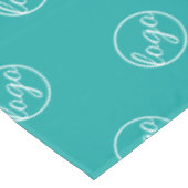Nappe Restaurant Turquoise personnalisé Commerce Logo Bu (Angle)