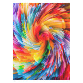 Nappe Résumé Abstrait Vibrant Moderne Tourbillon (Devant)
