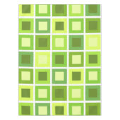 Nappe Retro 1950 Carreaux Motif Chartreuse Green (Devant)