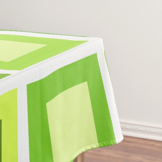 Nappe Retro 1950 Carreaux Motif Chartreuse Green (In Situ)