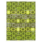 Nappe Rétro 1950 Motif géométrique Chartreuse (Devant)