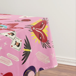 Nappe Rétro 1950 Pop Art Motif Kitschy Kitchen