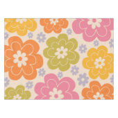 Nappe Retro 1960s Style Floral (Devant (Horizontal))