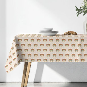 Nappe Rétro Bloom Marron Vert Accent Cosy
