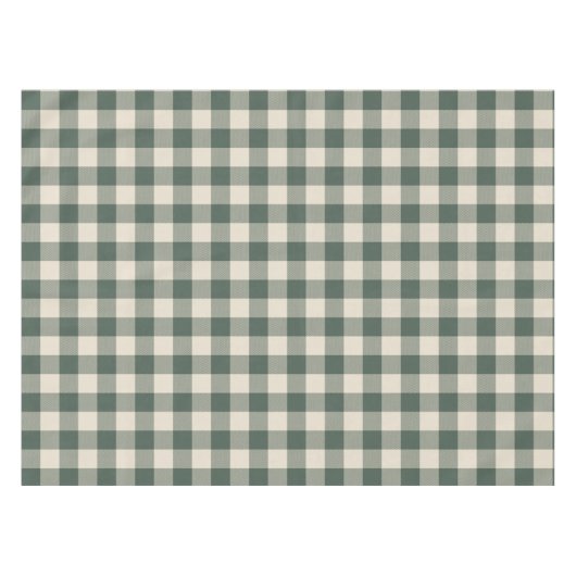 Nappe Retro Buffalo Plaid Tartan Motif Forest Green (Devant (Horizontal))