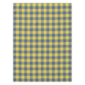 Nappe Retro Buffalo Plaid Tartan Motif jaune bleu  (Devant)