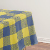 Nappe Retro Buffalo Plaid Tartan Motif jaune bleu  (In Situ)