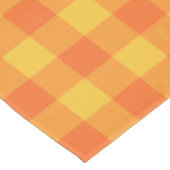 Nappe Retro Buffalo Plaid Tartan Motif Jaune Orange (Angle)