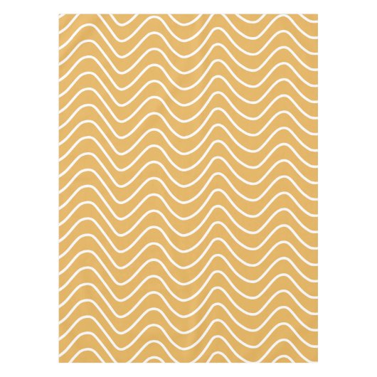 Nappe Retro Chevron Motif Jaune Zigzag (Devant)