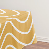 Nappe Retro Chevron Motif Jaune Zigzag (In Situ)