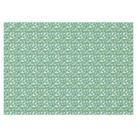 Nappe Retro Chic Palm Vert Feuille Aquarelle Art (Devant (Horizontal))