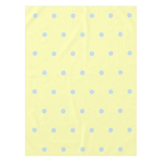 Nappe Retro Chic Yellow & Blue Polka Dots Pattern Spring (Devant)