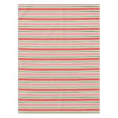 Nappe Retro Christmas Stripes Pattern Pink Red Green (Devant)